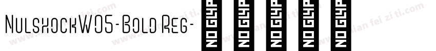 NulshockW05-Bold Reg字体转换